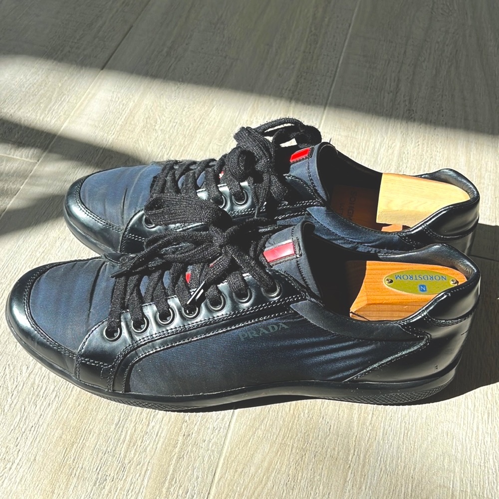 Prada Low Sneakers in dark blue MENS